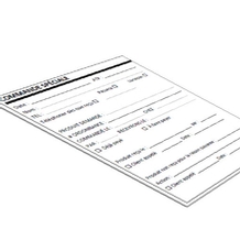 Formulaire de commandes spéciales