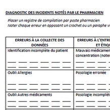 Registre des incidents dans la chaine de travail